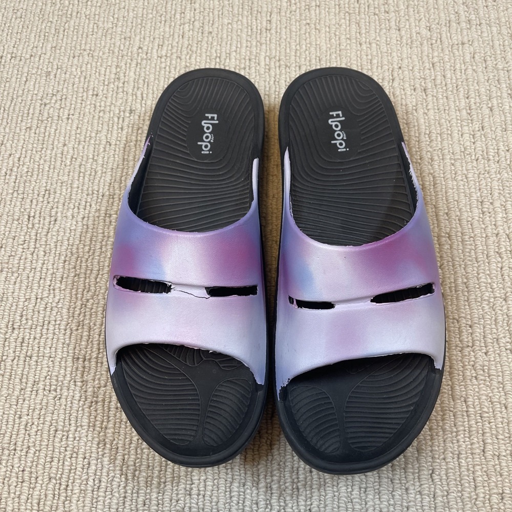 Floopi Sophie Slides Flats Slip On  Lightweight Purple Women's Size 9